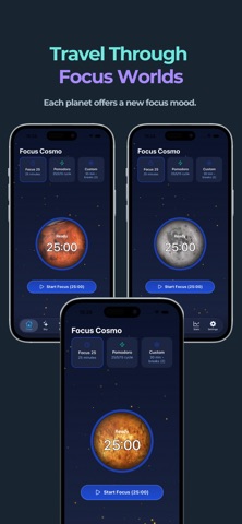 Focus Cosmo - Pomodoro & Timer screenshot