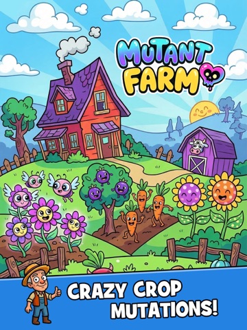 Crazy Mutants Farm iPad screenshot