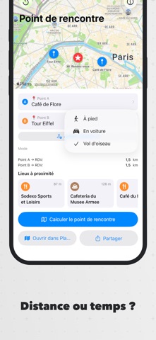MiChemin - Point Équidistant screenshot