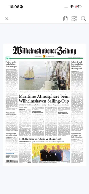 WZ/JW E-Paper – Tageszeitung screenshot 2