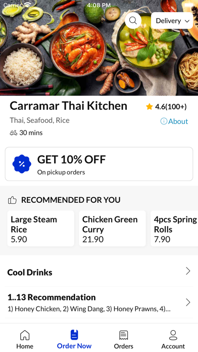 Carramar Thai Kitchen Screenshot