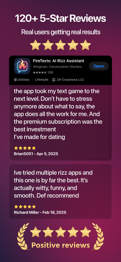FireTexts: AI Wingman & Rizz - Utilities App | MWM