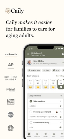 Caily - Care Team & Family Hub iPhone screenshot