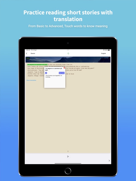 Danish Translator & Learn + iPad screenshot 5 - Productivity app