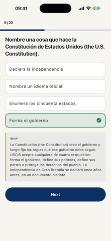 US Citizenship Test Tutor Screenshot 5 of 10