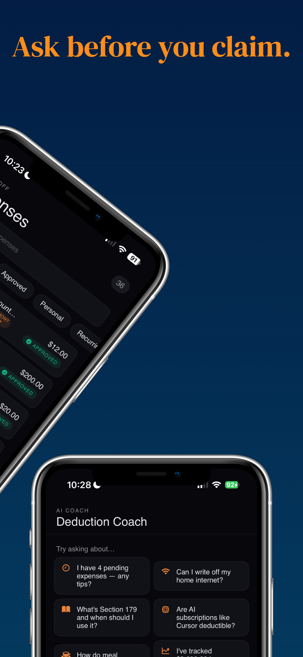 WriteOff — AI Expense Tracker screenshot 3