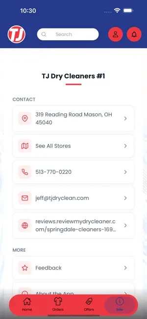 TJ Dry Cleaners OH screenshot 3