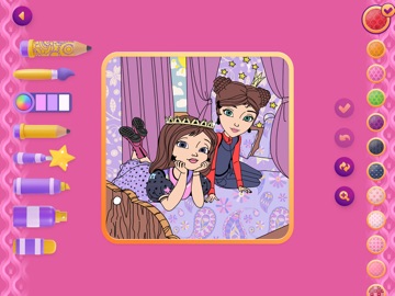 Princess Colouring Girls Games iPad screenshot