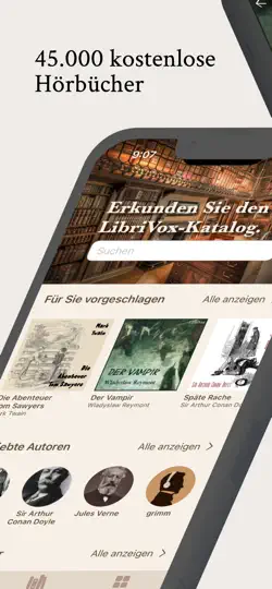 Screenshot von Hörbücher LibriVox auf dem iPhone 4