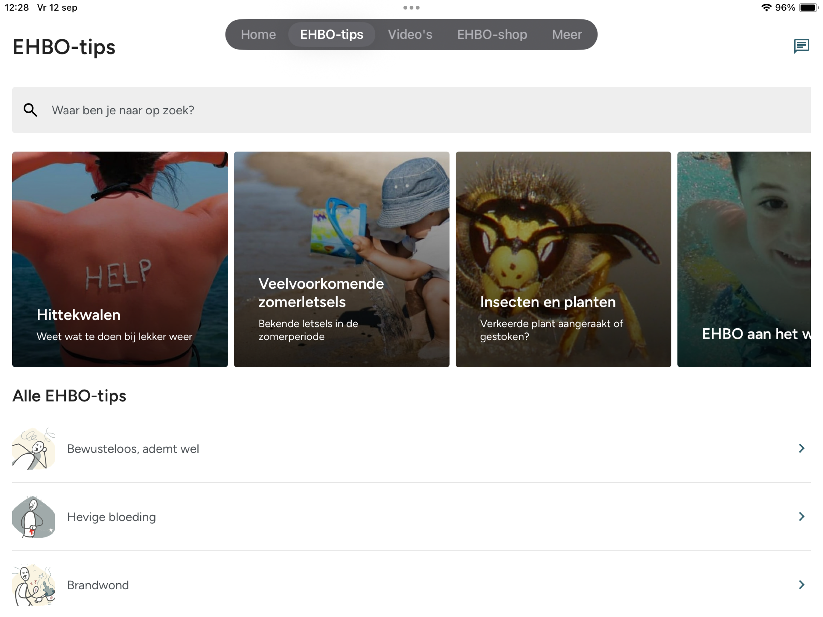 EHBO-app - Rode Kruis