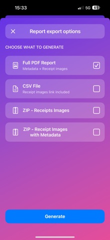 Receipt Manager AI screenshot