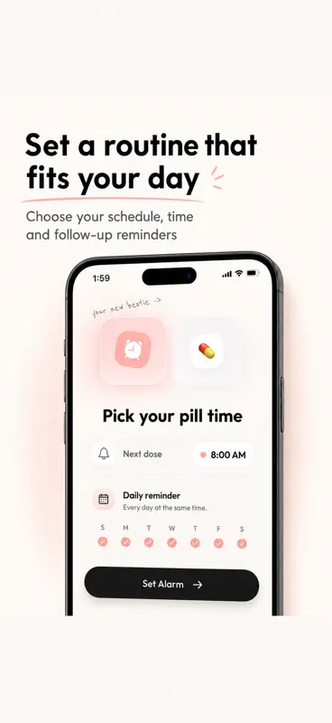 Birth Control Reminder: Pillie screenshot 2 of 5