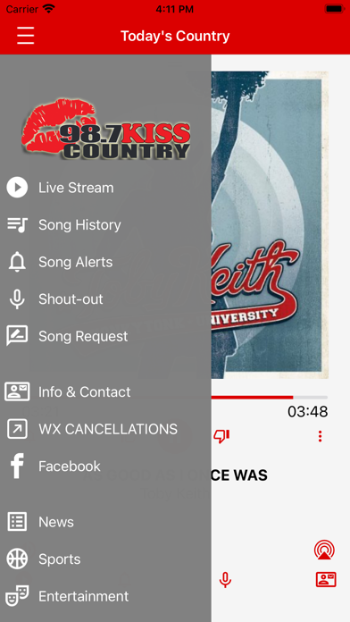 98.7 KISS Country Screenshot 2 - AppWisp.com 98.7 KISS Country Screenshot 2 - AppWisp.com