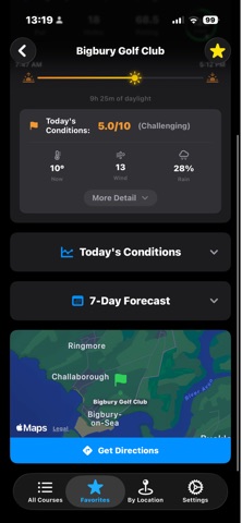My Golf Weather iPhone screenshot 8