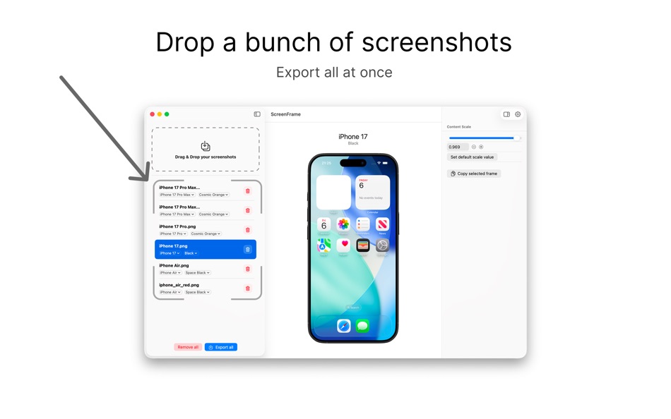 #6. ScreenFrame - Mockup generator (macOS) Por: Dmytro Ostapchenko