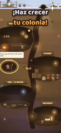 Captura de pantalla de The Amazing Flying Moles en iPhone 6