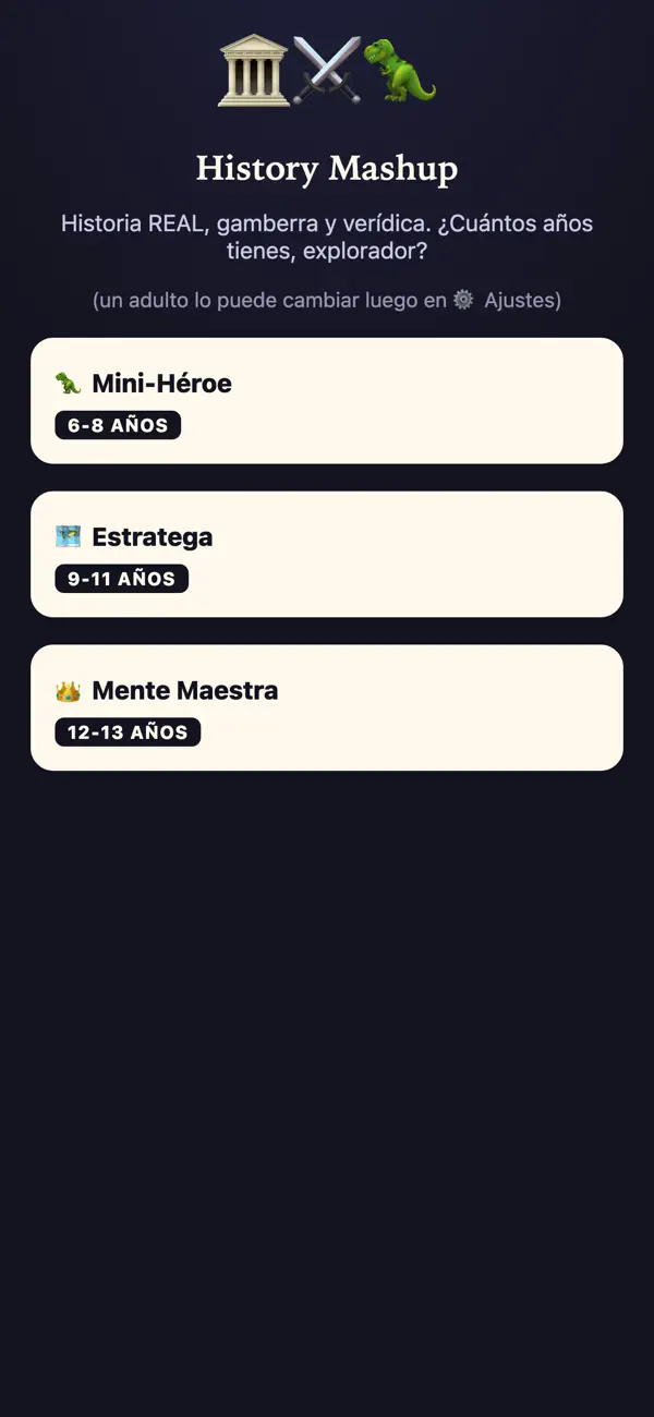Screenshot #1 pour History for Kids