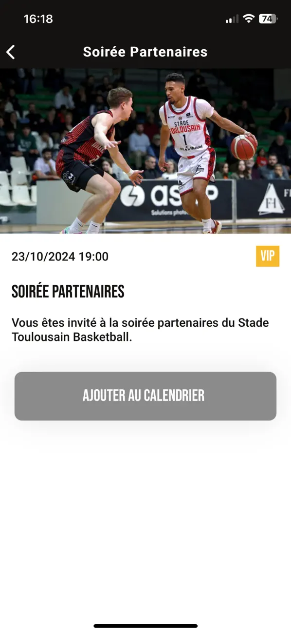 Screenshot #3 pour Stade Toulousain Basketball
