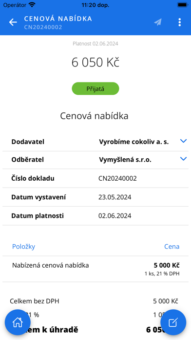 Vyfakturuj.cz Screenshot
