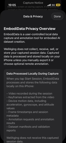 EmbodiData screenshot