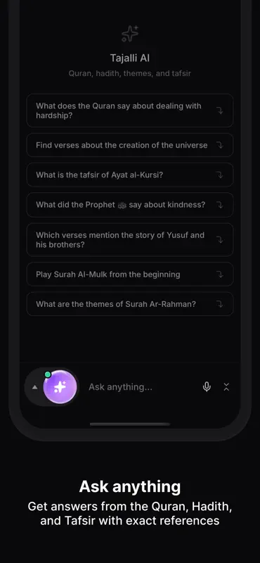 Tajalli: AI Quran Companion screenshot 2 of 6
