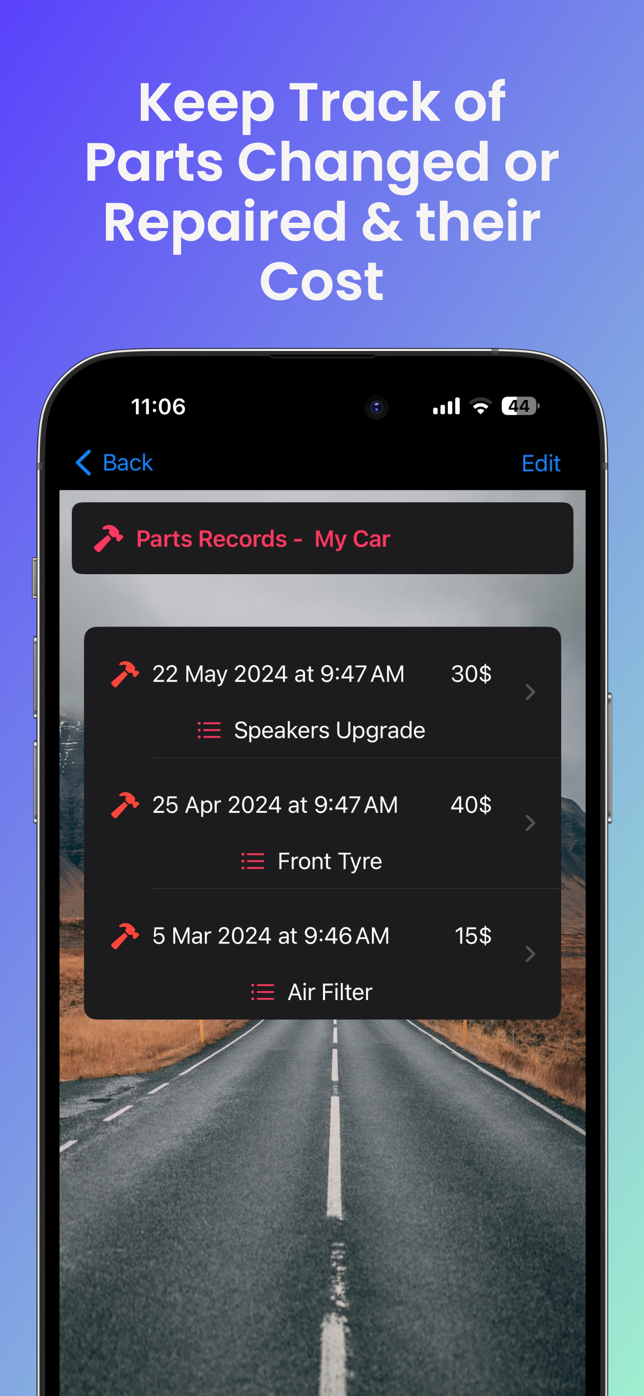 Car Log Diary