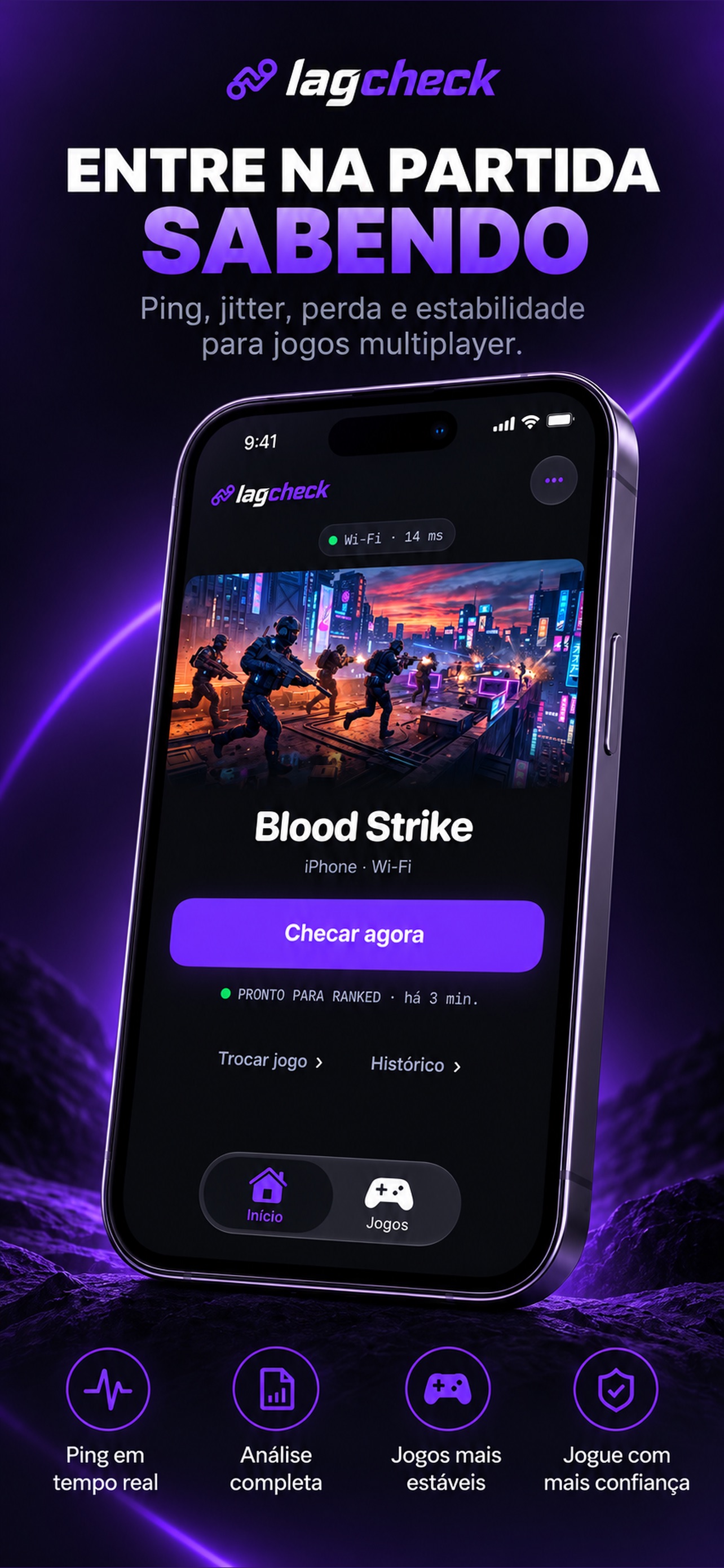 Screenshot 1 of LagCheck: Gaming Ping Test
