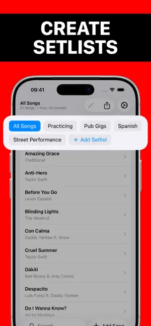 Songbookly: Songbook & Setlist screenshot 2