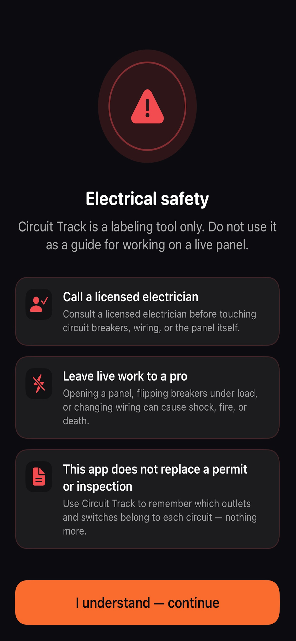 Screenshot 1 of CircuitTrack