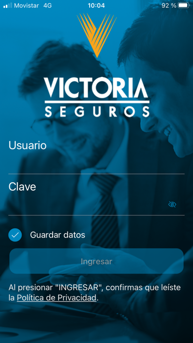 Victoria Seguros PAS Screenshot