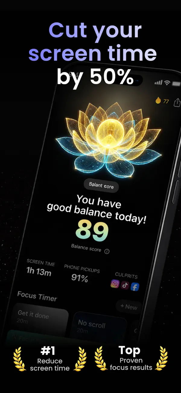 #1. Pond - Screen Time & Pomodoro (iOS) di: PIXO Incorporation