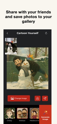 Cartoon Yourself: AI Photo iPhone screenshot