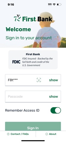 First Bank Mobile Application Screenshot 2 of 6