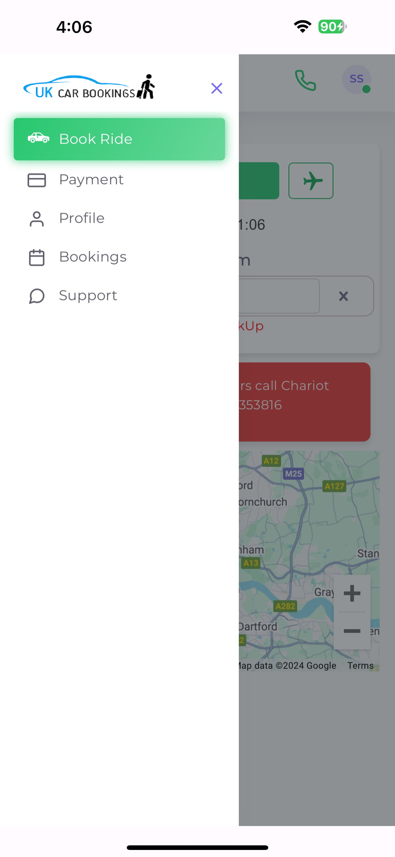 UKCB Passenger App screenshot 3