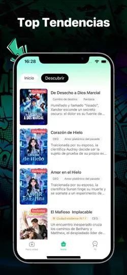 Captura de pantalla de MoboDrama - Dramas De Manga IA en iPhone 5