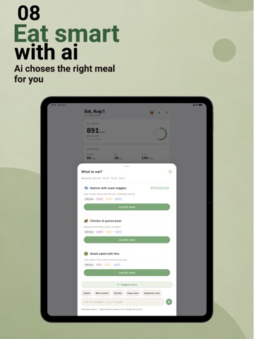 Talk2Fit: AI Calorie Tracker iPad screenshot