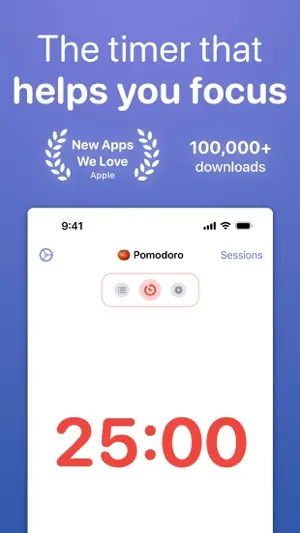 Focused Work - Pomodoro Timer screenshot 1