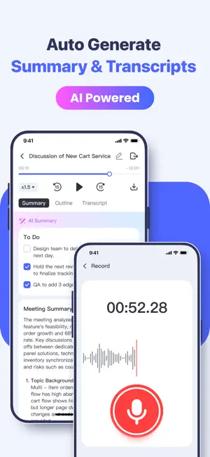 Auto Minutes: AI Meeting Note screenshot 1