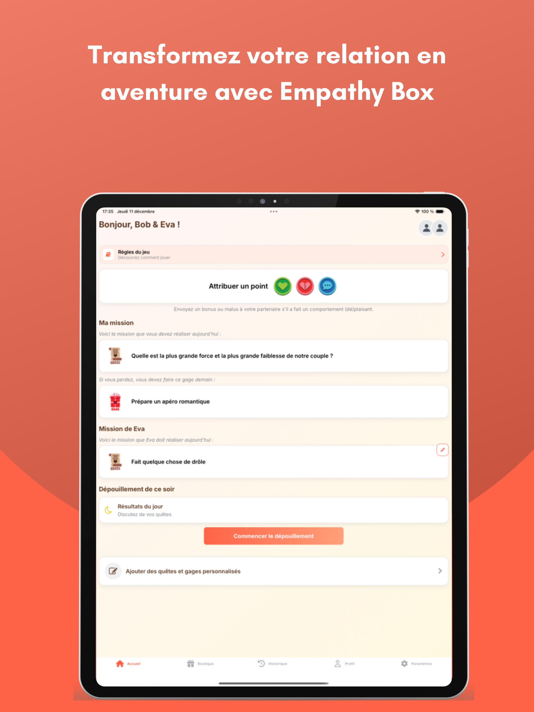 Empabox - Jeu de couple