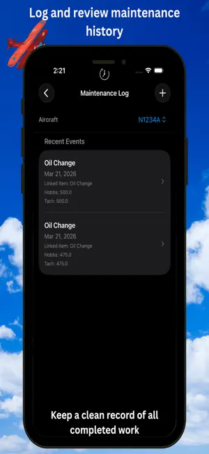 Hangar Mx Log screenshot 4