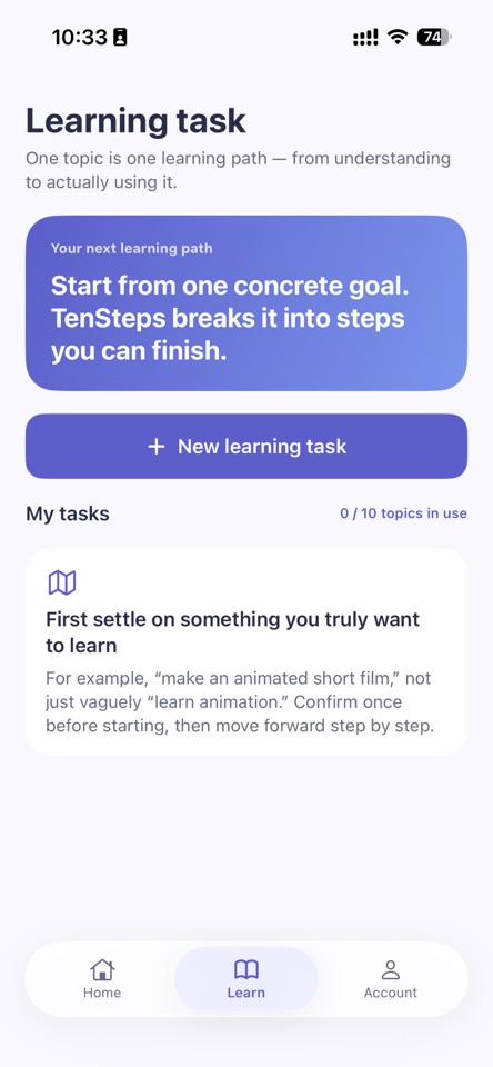 TenSteps: Learn Anything 10x screenshot 3