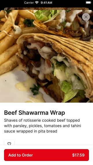 Lazeez Fresh Mediterranean iPhone screenshot 4 - Food & Drink app