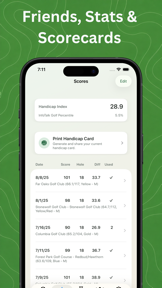 Golf Handicap Tracker & Scores screenshot
