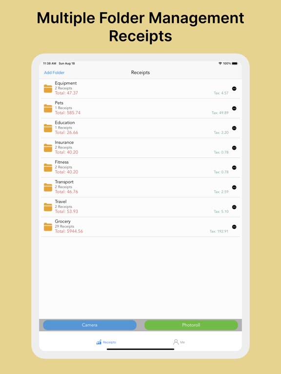 Receipt scanner™ iPad screenshot 5 - Business app
