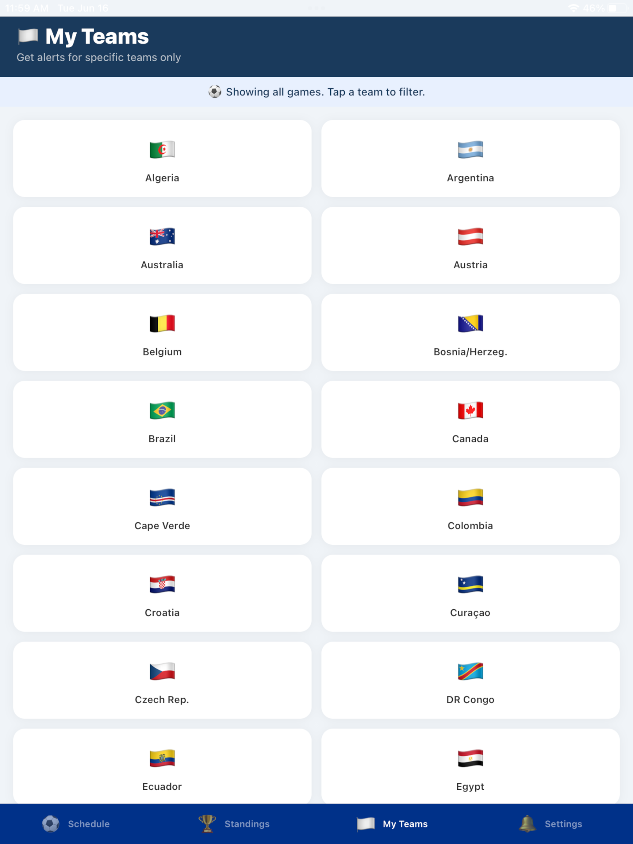 Global Soccer Timer 2026