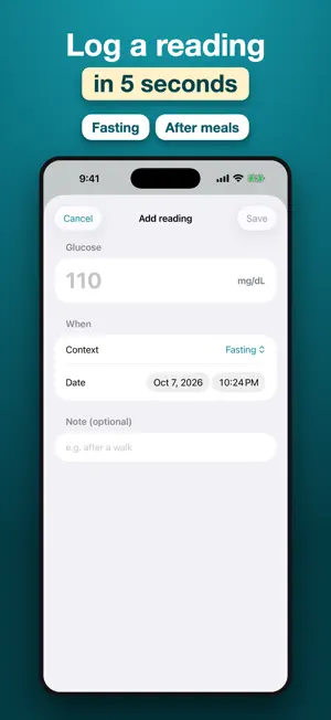 GlucoDiario: Glucose Diary screenshot 3