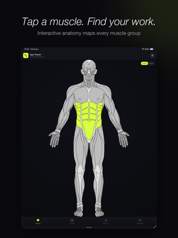 Gym Trainer Help iPad screenshot