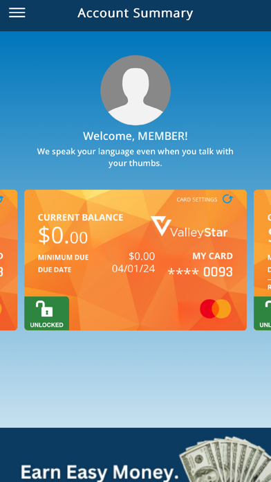 ValleyStar Cards Screenshot