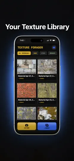 Captura de pantalla de Texture Forager en iPhone 3