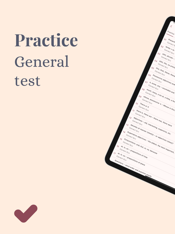 English Grammar Test & Quiz